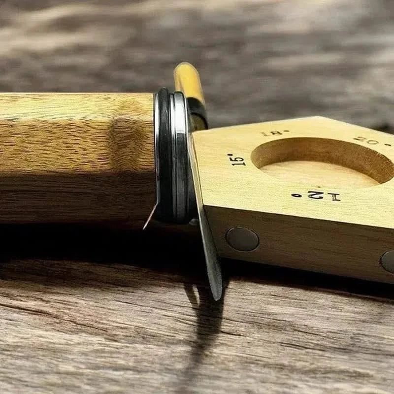 Rollenmesserschärfer – verstellbarer Winkel mit Diamantsteinen