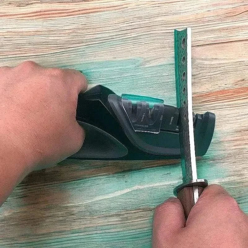 Schärfer mit festem Winkel und Diamantschleifscheibe