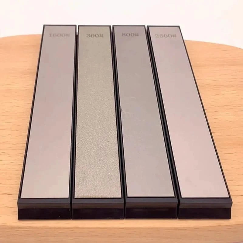 Set aus 4 Diamantschleifsteinen für Küchenmesser 300# 800# 1600# 2500#