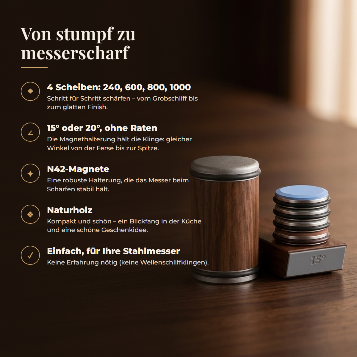 Von stumpf zu messerscharf