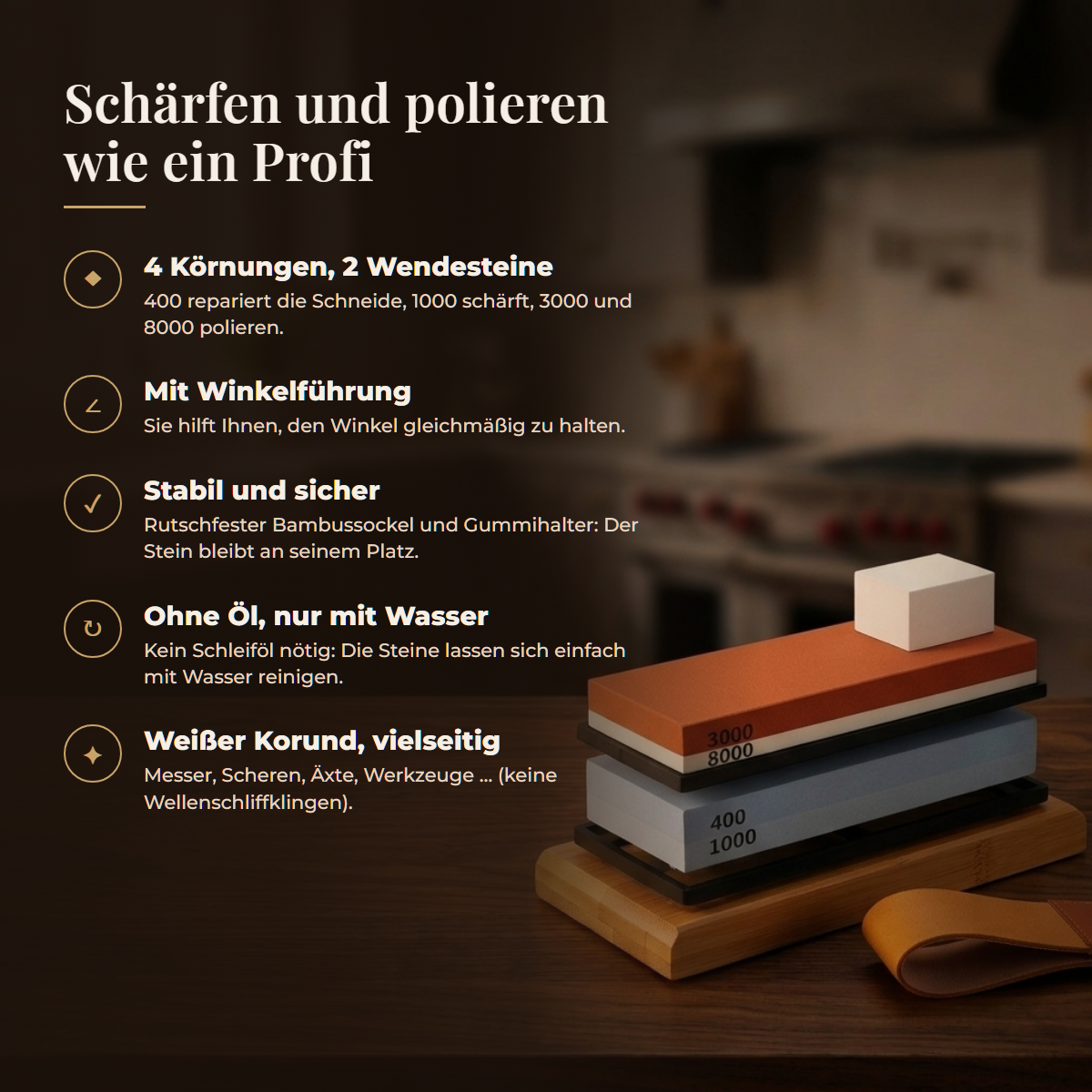 Schärfen und polieren wie ein Profi